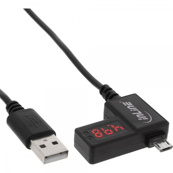 InLine® 3in1 Mini Multimeter reversed, Micro USB und USB Kabel 1m