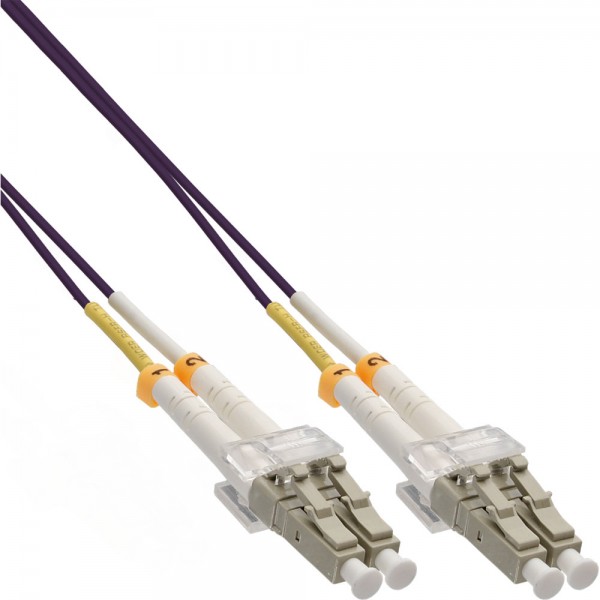 InLine® LWL Duplex Kabel, LC/LC, 50/125µm, OM4, 25m