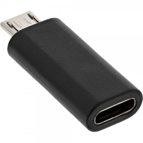 InLine® USB 2.0 Adapter, Micro-USB Stecker auf USB Typ-C Buchse