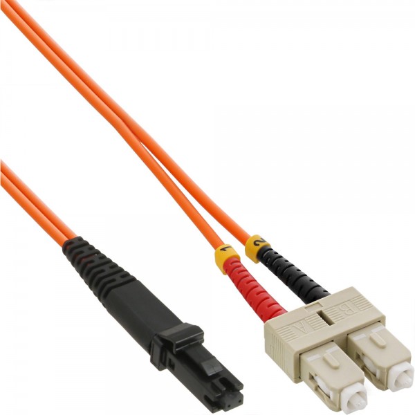 InLine® LWL Duplex Kabel, MTRJ/SC, 62,5/125µm, OM1, 3m