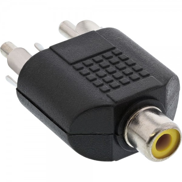 InLine® Audio Adapter, Cinch Buchse an 2x Cinch Stecker