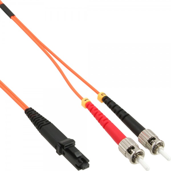 InLine® LWL Duplex Kabel, MTRJ/ST, 50/125µm, OM2, 1m