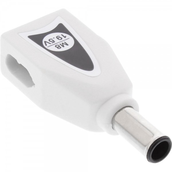 InLine® Wechselstecker M8 (19,5V) für Universal Netzteil, 90W/120W, weiß