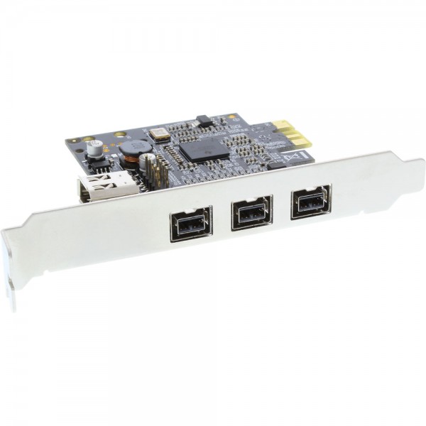 InLine® Schnittstellenkarte, FireWire 800/400, 3x extern, 1x intern, PCIe (PCI-Express)
