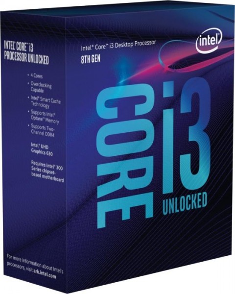 Intel Box Core i3 Processor i3-8350K 4,00Ghz 8M Coffee Lake