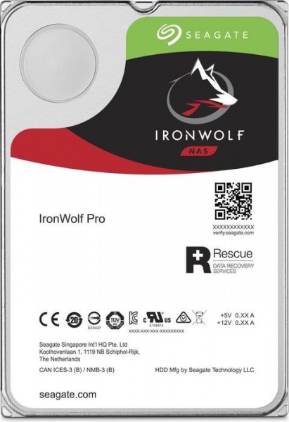 Seagate IronWolf Pro NAS HDD +Rescue 8TB, SATA 6Gb/s (ST8000NE0004)