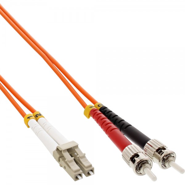 InLine® LWL Duplex Kabel, LC/ST, 50/125µm, OM2, 5m