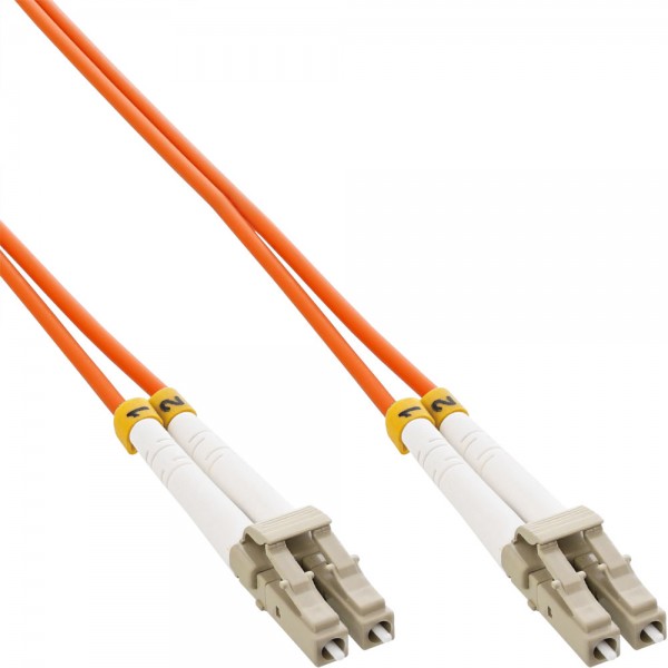 InLine® LWL Duplex Kabel, LC/LC, 62,5/125µm, OM1, 5m