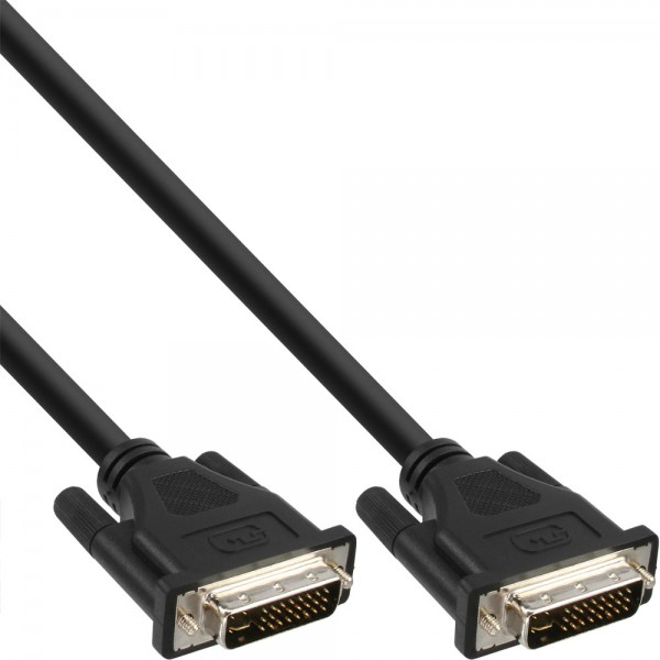 InLine® DVI-I Kabel, digital/analog, 24+5 Stecker / Stecker, Dual Link, ohne Ferrite, 10m
