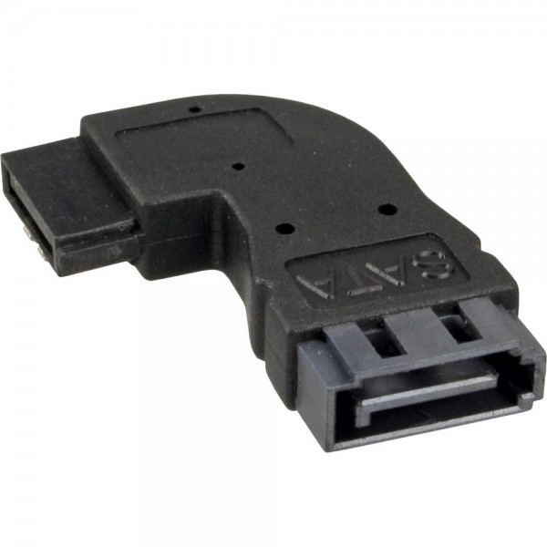InLine® SATA Adapter Stecker / Buchse, gewinkelt rechts