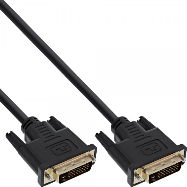 InLine® DVI-D Anschlusskabel Premium, digital 24+1 Stecker / Stecker, Dual Link, 2m