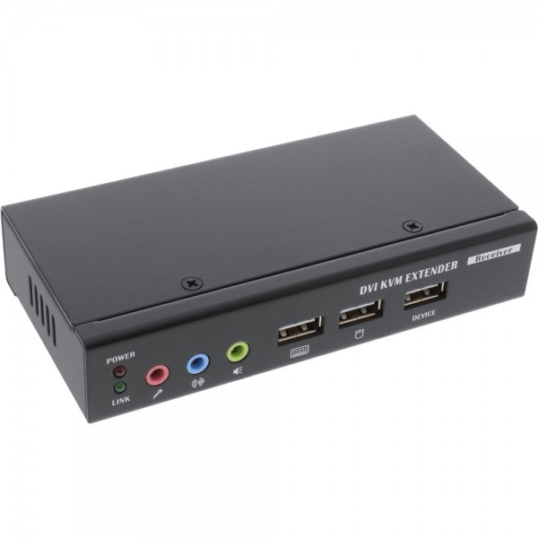 InLine® DVI USB KVM Extender, Verlängerung über UTP, mit Audio, bis 50m