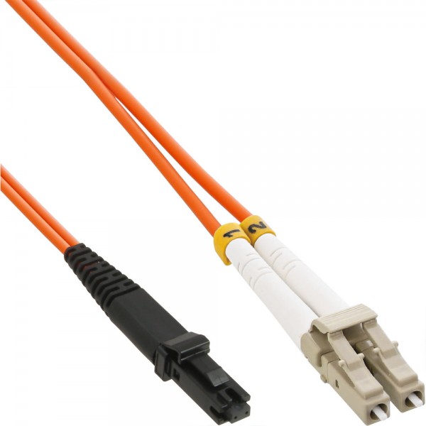 InLine® LWL Duplex Kabel, MTRJ/LC, 50/125µm, OM2, 2m
