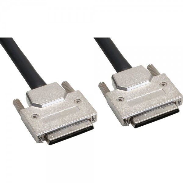 InLine® SCSI U320 Kabel, 68pol micro Centronic (VHD) Stecker / Stecker, 0,9m