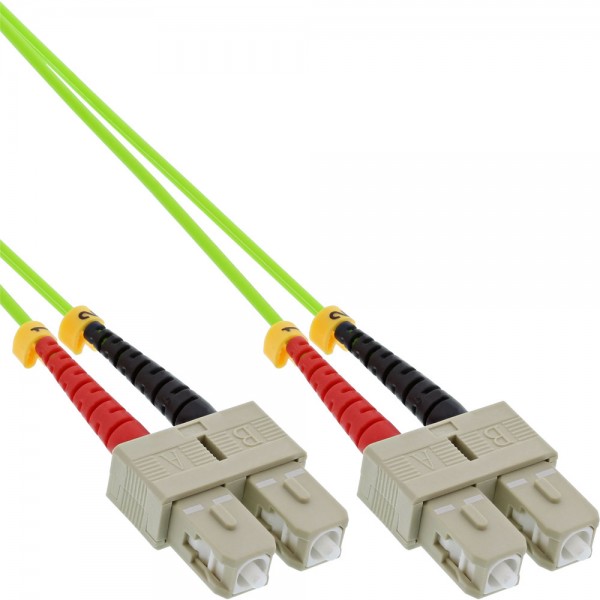 InLine® LWL Duplex Kabel, SC/SC, 50/125µm, OM5, 1m