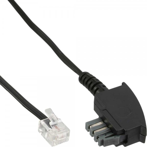 InLine® TAE-N Anschlußkabel, TAE-N zu RJ11 (6P4C), 10m