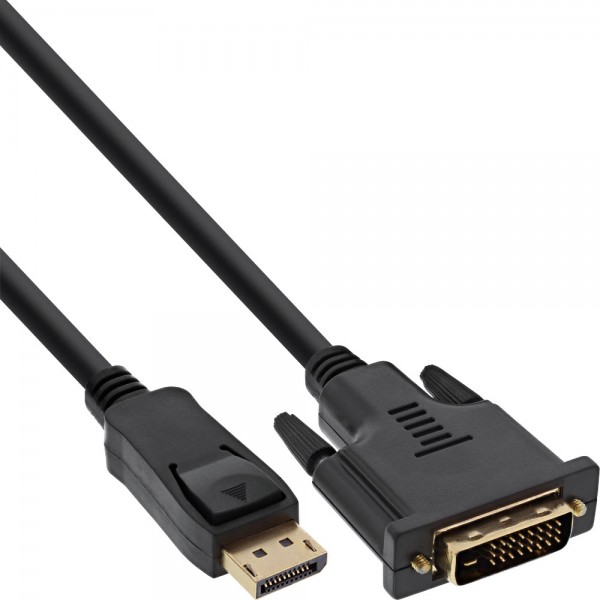 InLine® DisplayPort zu DVI Konverter Kabel, schwarz, 1,5m