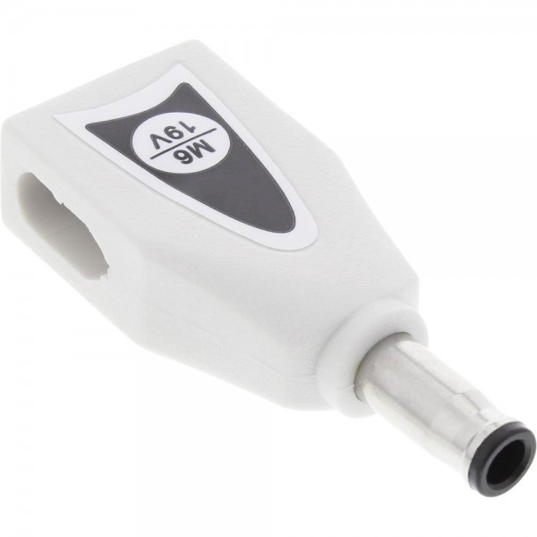 InLine® Wechselstecker M6 (19V) für Universal Netzteil, 90W/120W, weiß