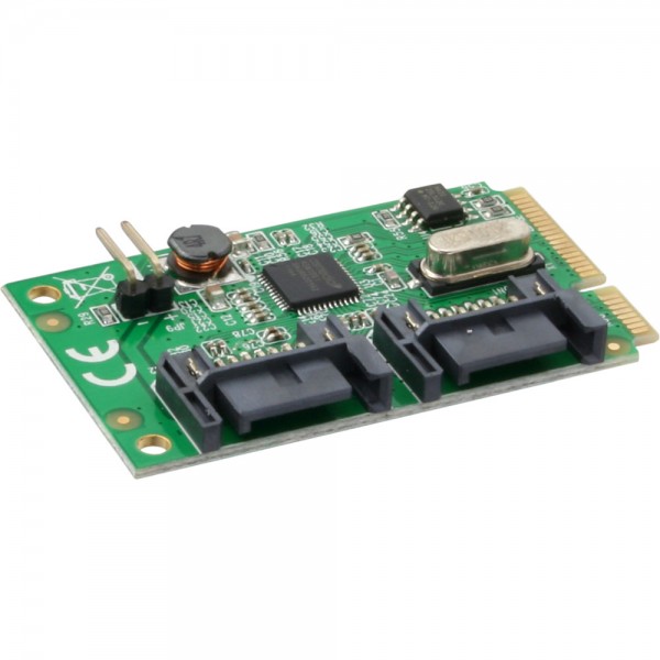 InLine® Mini-PCIe Karte, 2x SATA 6Gb/s