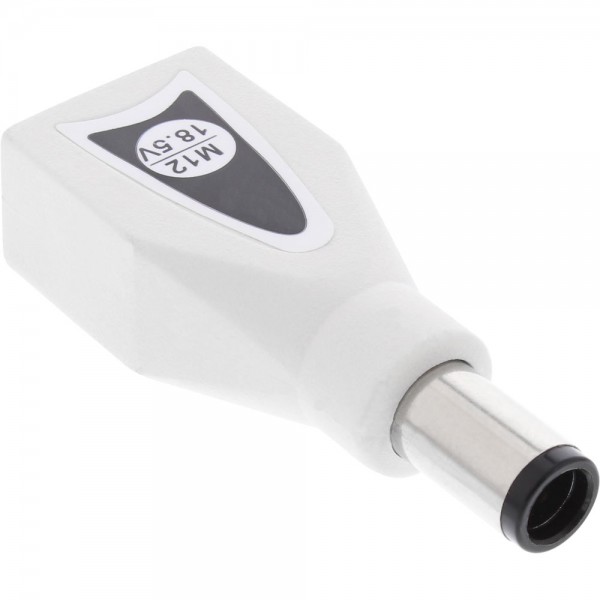 InLine® Wechselstecker M12 (18,5V) für Universal Netzteil, 90W/120W, weiß