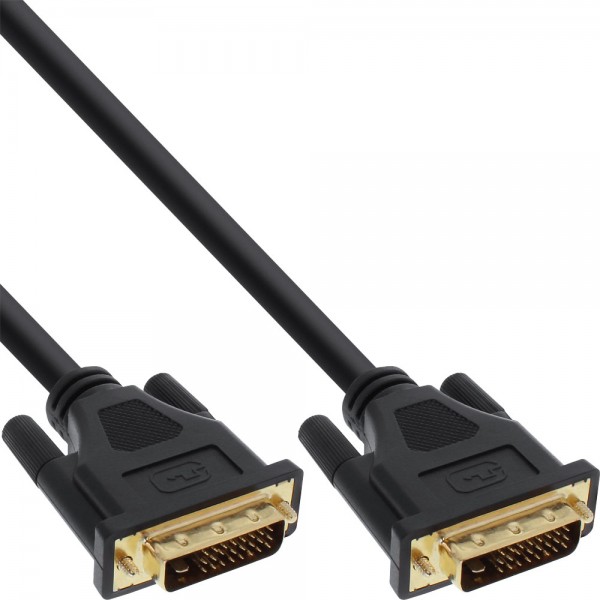 InLine® DVI-D Anschlusskabel Premium, digital 24+1 Stecker / Stecker, Dual Link, 5m
