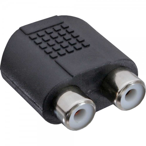 InLine® Audio Adapter, 3,5mm Klinke Buchse Stereo an 2x Cinch Buchse