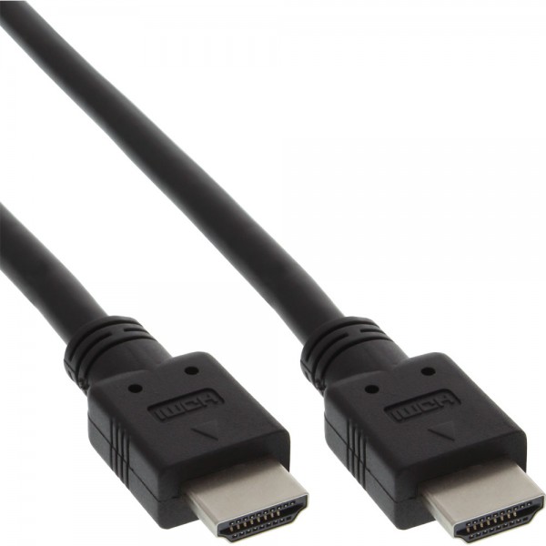 InLine® HDMI Kabel, HDMI-High Speed, Stecker / Stecker, schwarz, 3m