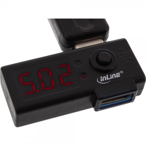 InLine® 3in1 USB Multimeter , USB A Stecker/Buchse