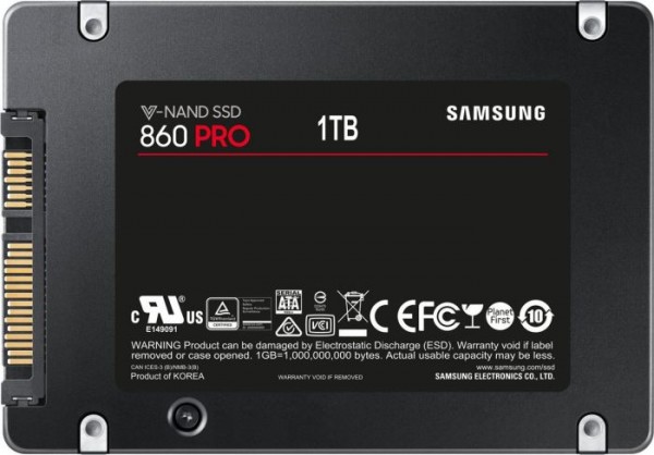 Samsung SSD 860 PRO 1TB, SATA (MZ-76P1T0B)