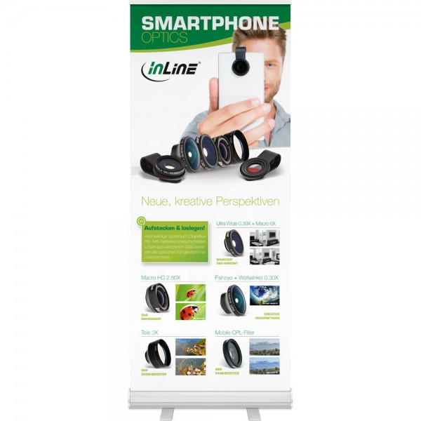 InLine® Rollup-System, Smartphone Objektive