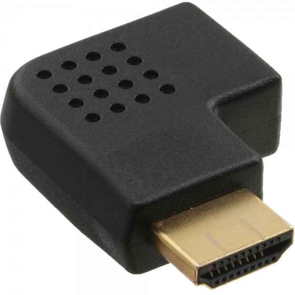 InLine® HDMI Adapter, Stecker / Buchse, seitlich rechts gewinkelt, vergoldete Kontakte, 4K2K kompati