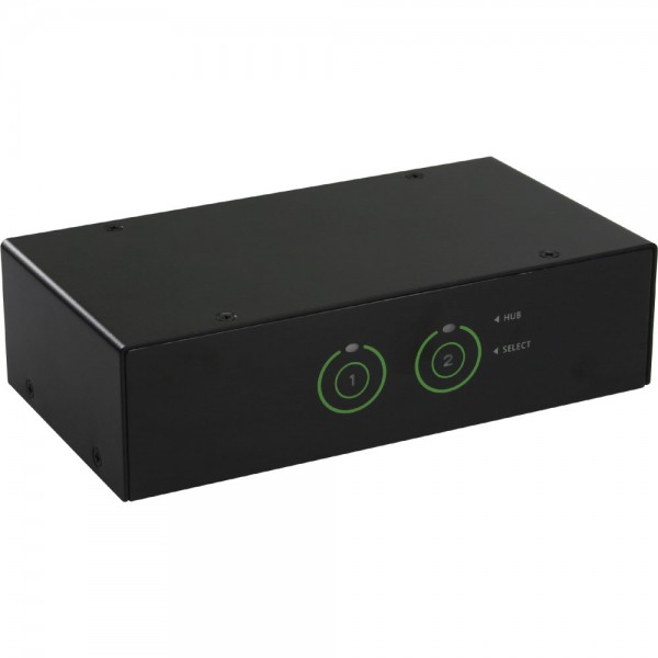 InLine® KVM Desktop Switch, 2-fach, DVI-I, USB 3.0 Hub, mit Audio