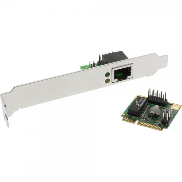 InLine® Mini-PCIe Karte, Gigabit Netzwerk | I/O-Karten / Cardreader