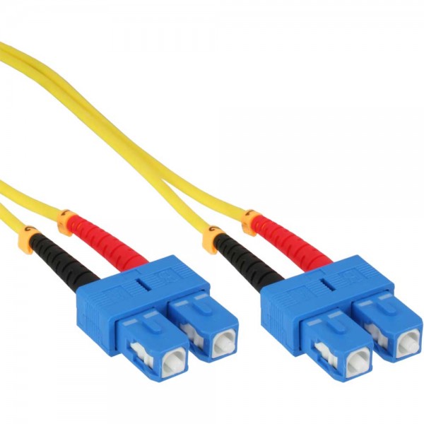 InLine® LWL Duplex Kabel, SC/SC, 9/125µm, OS2, 2m