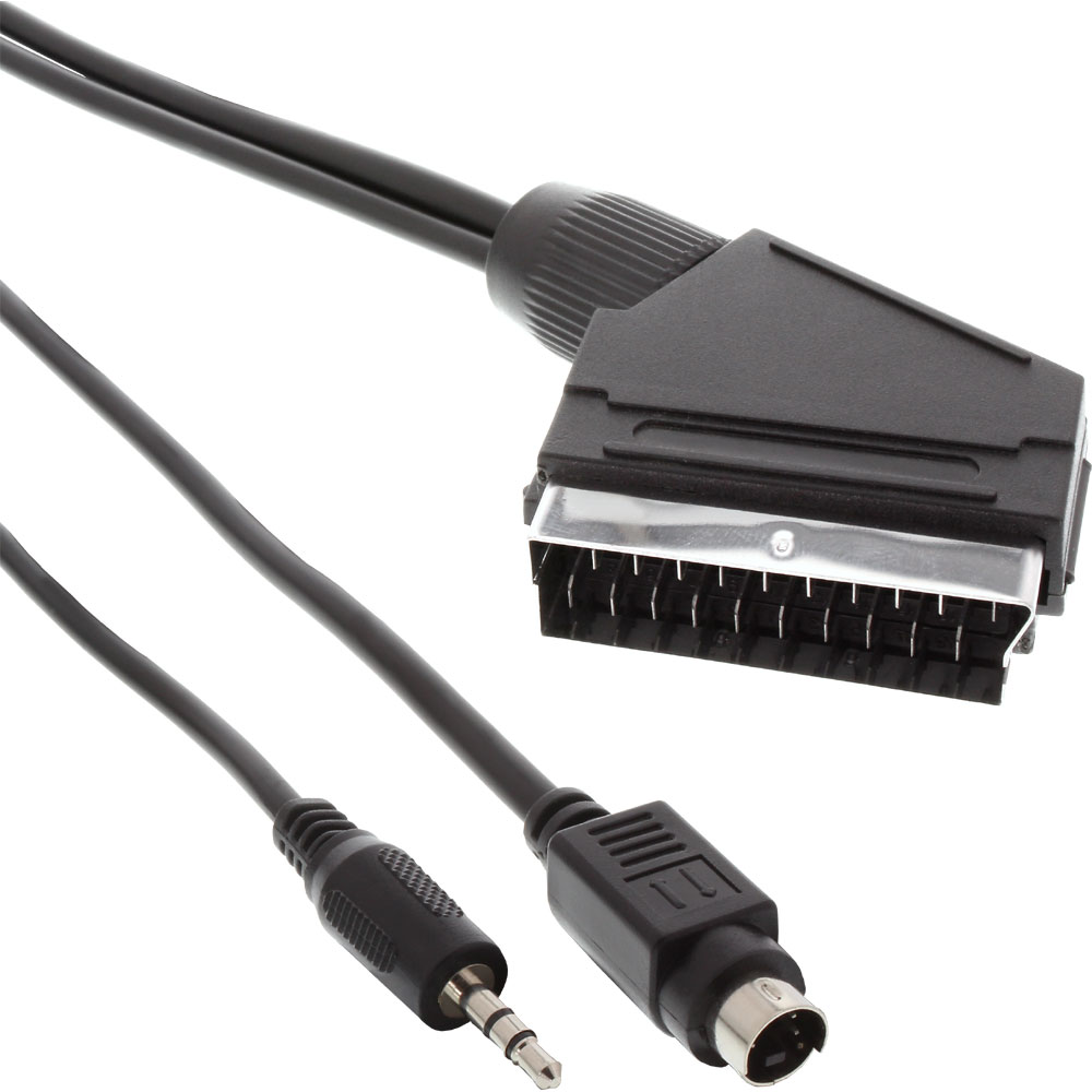 Шнур видео. 3.5 Mm Jack - SCART. SCART av. Av кабель Mini Jack - SCART. S-VHS SCART.